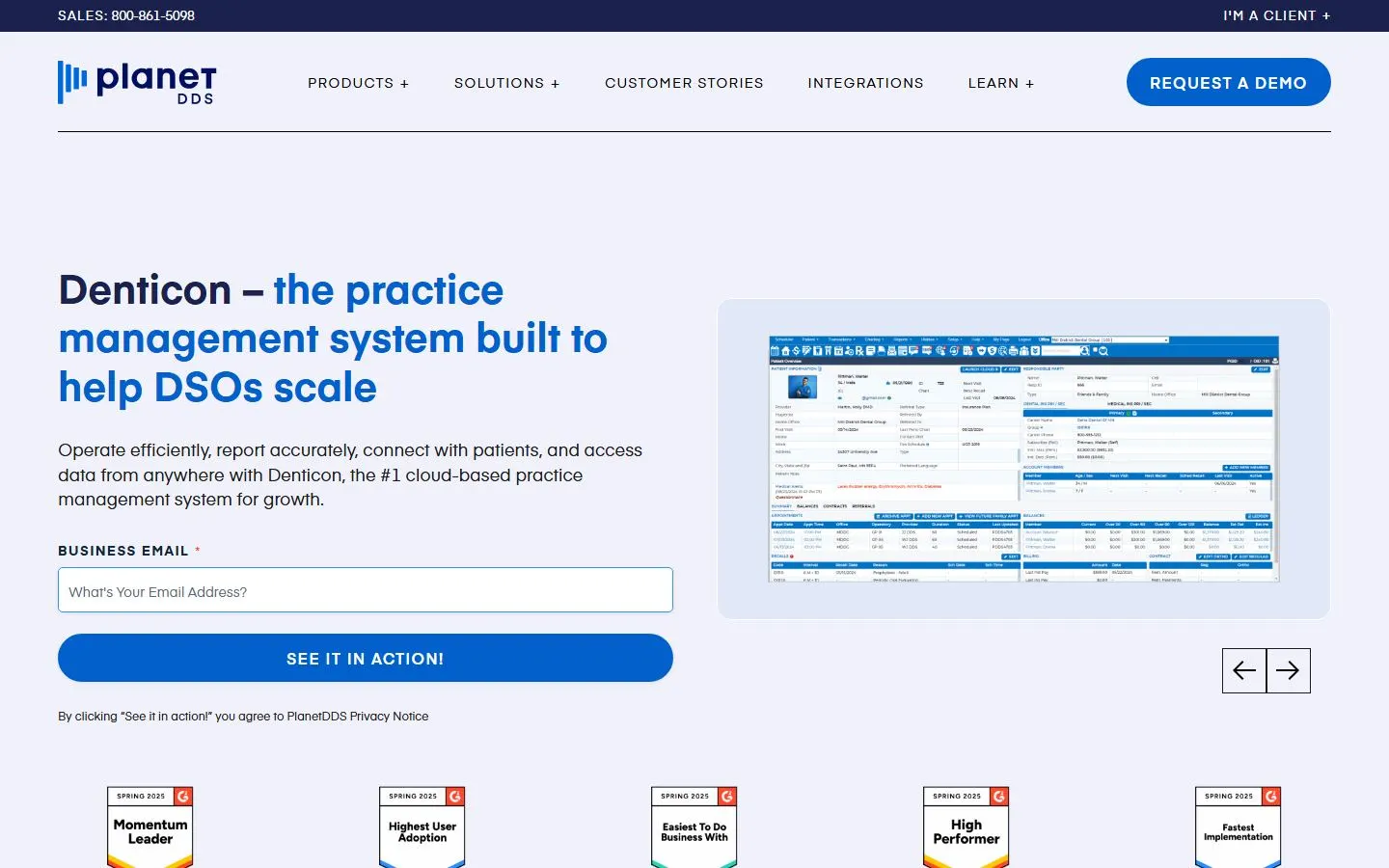 Denticon homepage