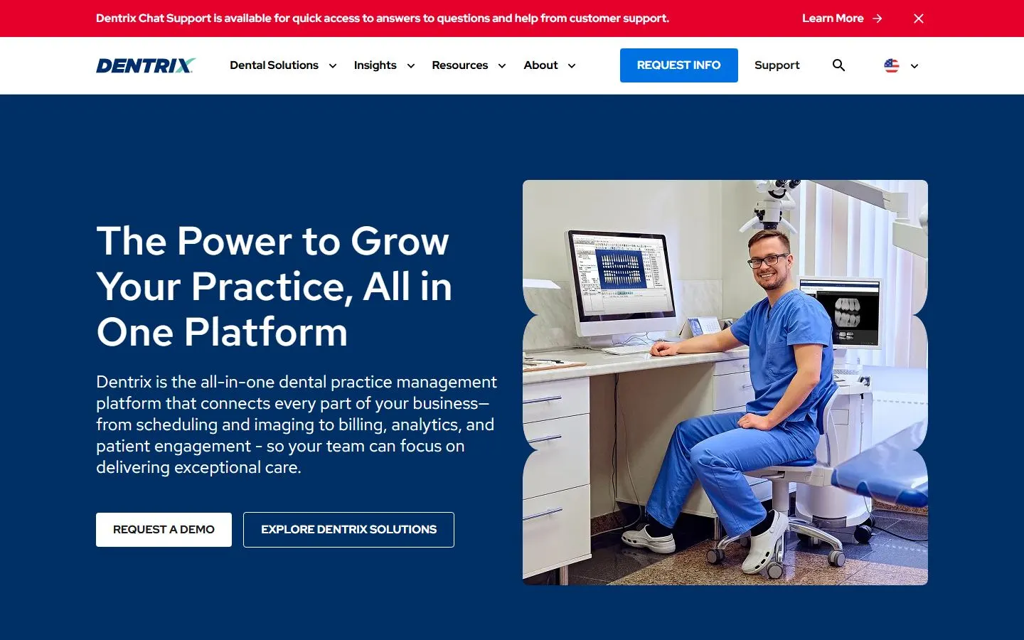 Dentrix homepage