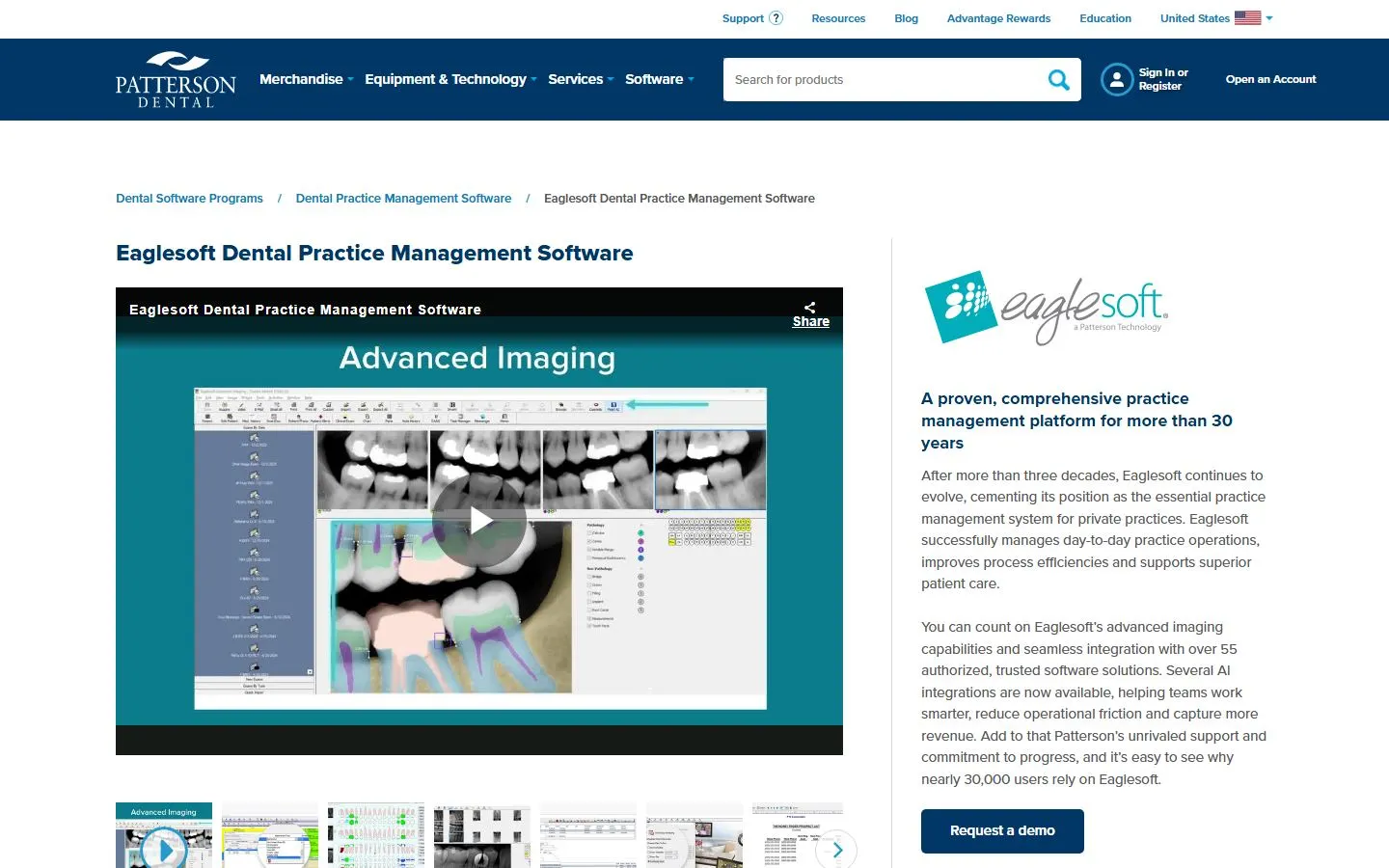 Eaglesoft homepage