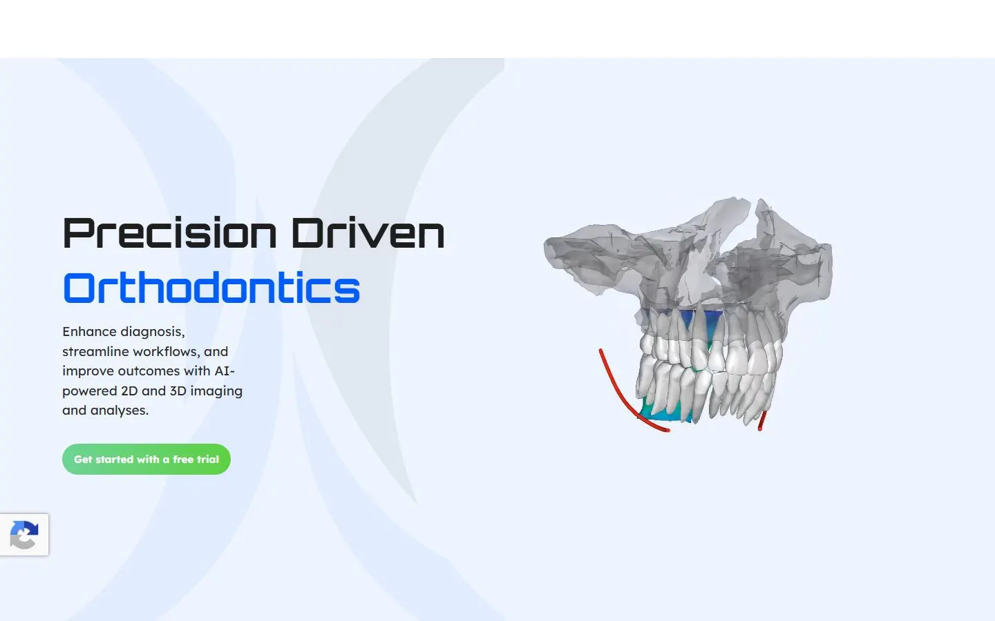 Orca Dental AI homepage