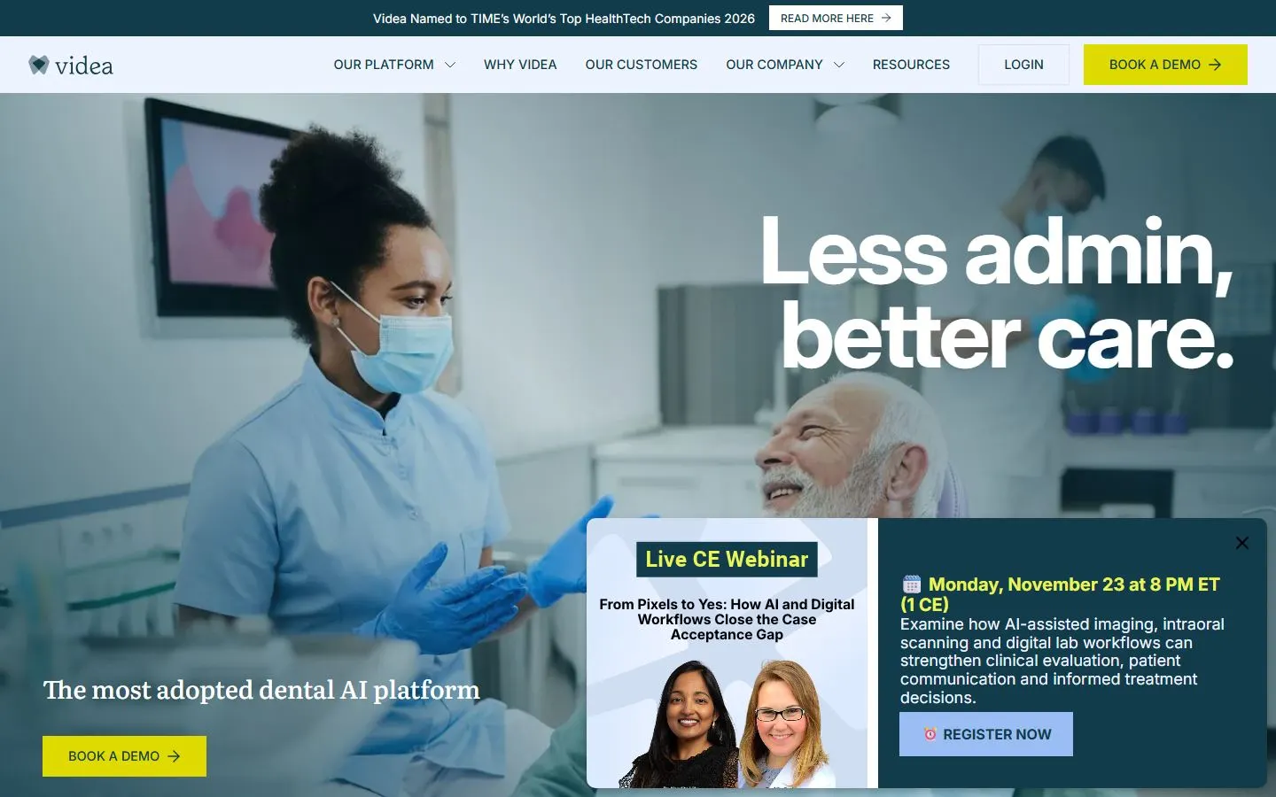 VideaHealth homepage